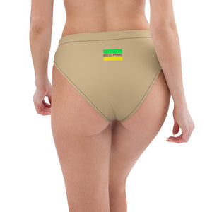 'Jamaican logo' high-waisted bikini bottom