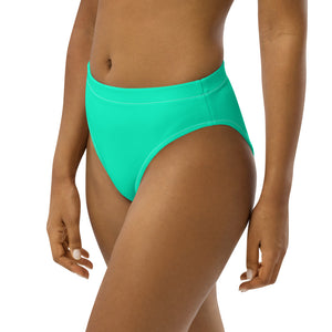 'Aquamarine' high-waisted bikini bottom - Miami Series