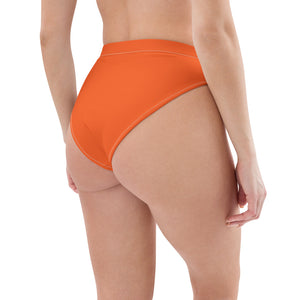 'Miami Orange' high-waisted bikini bottom - Miami Series