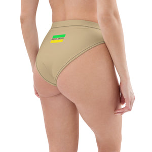 'Jamaican logo' high-waisted bikini bottom
