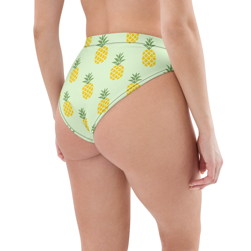 'La Piña' high-waisted bikini bottom