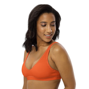 'Miami Orange' padded bikini top - Miami Series