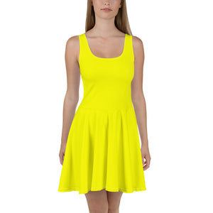 'Canary Yellow' skater dress