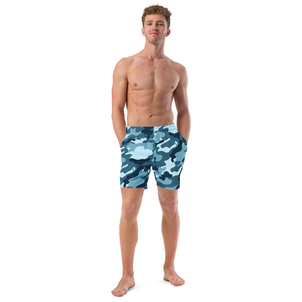 'Navy Camo' men's swim trunks