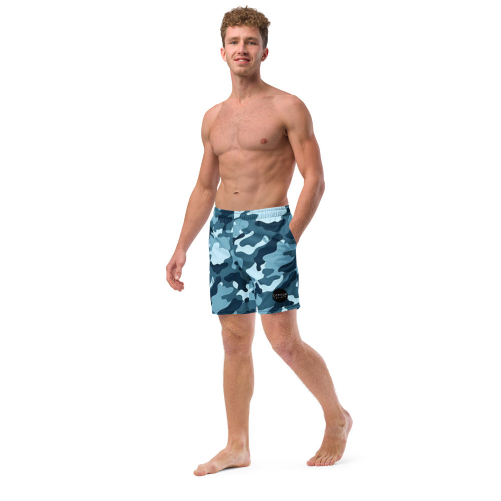 'Navy Camo' men's swim trunks