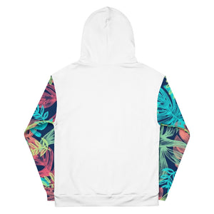 'Neotropical' unisex hoodie (white)