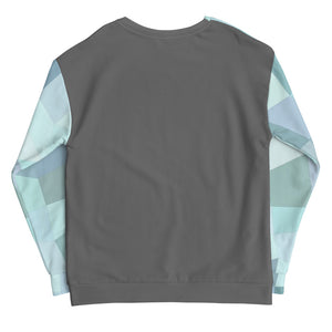 'Cyan Blue' unisex sweatshirt (gray)