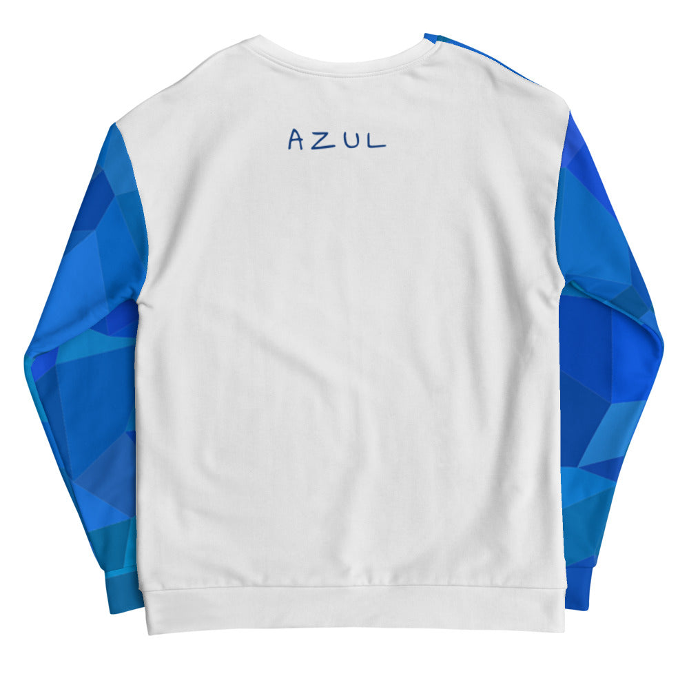 'AZUL' unisex sweatshirt (white)