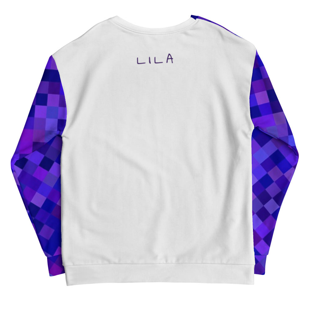 'LILA' unisex sweatshirt (white)