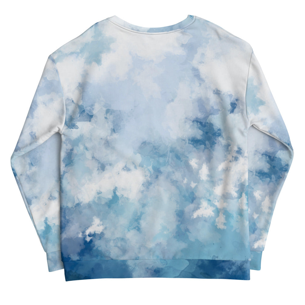 'Watercolor Blue' unisex sweatshirt