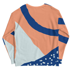 'Peach & Blue' unisex sweatshirt