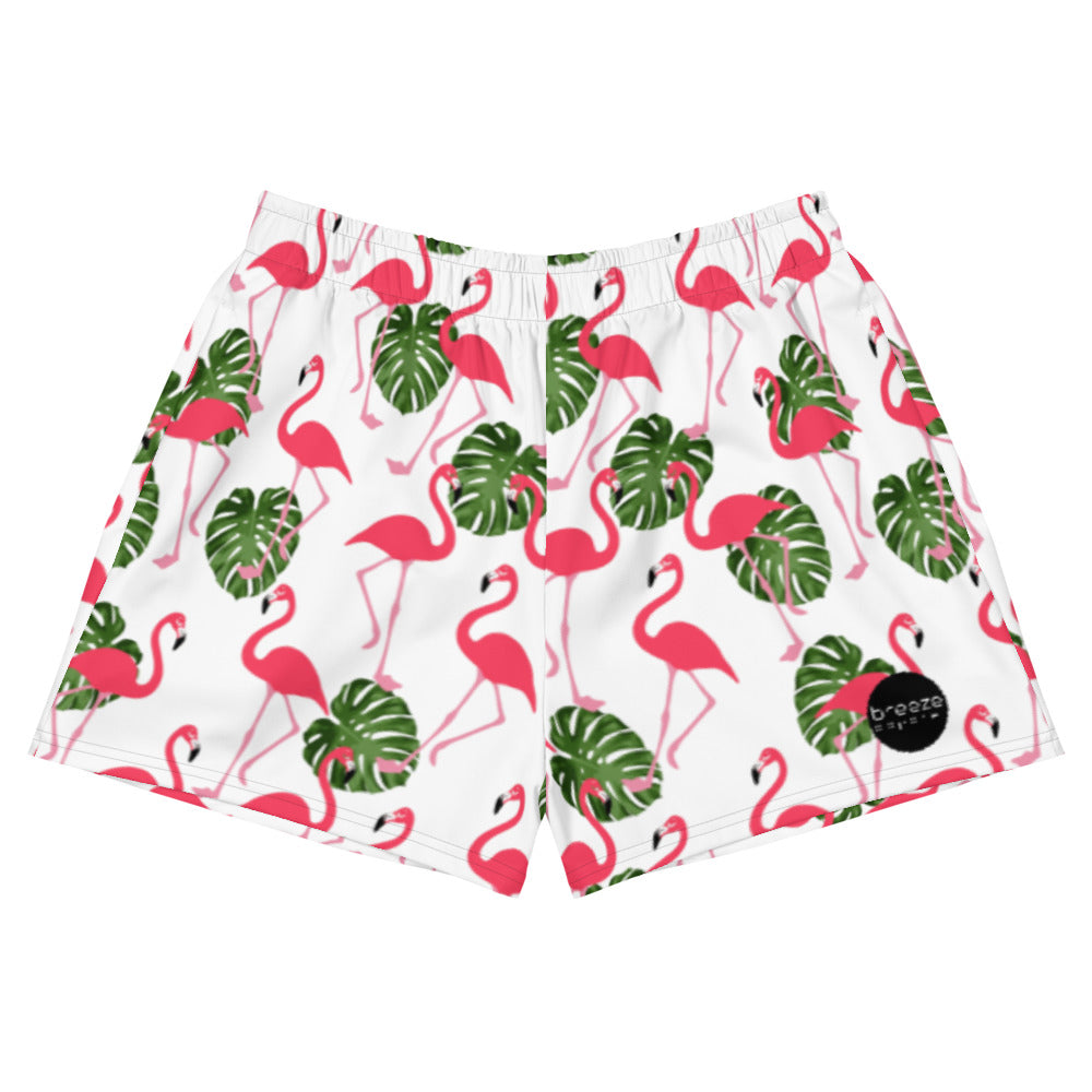 'Flamingos' women's athletic shorts