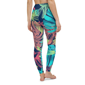 'Neotropical' full-length yoga leggings