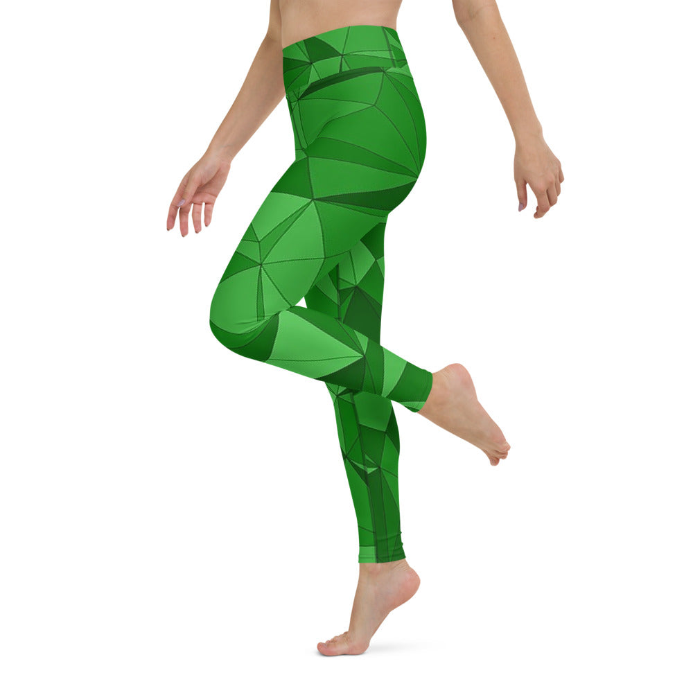 'VERDE' full-length yoga leggings