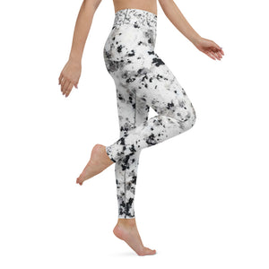 'Marble' full-length yoga leggings
