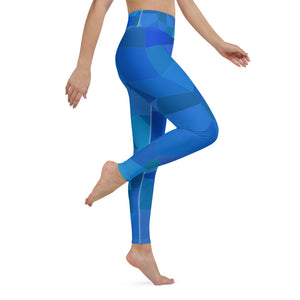 'AZUL' full-length yoga leggings