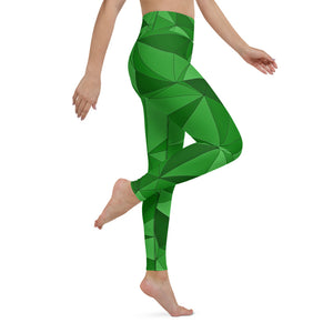 'VERDE' full-length yoga leggings