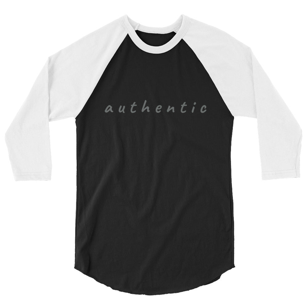 "authentic" unisex 3/4-sleeved shirt