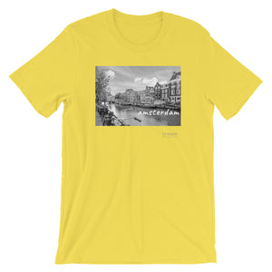 'Amsterdam, the Netherlands' unisex short-sleeved shirt (20 colors)