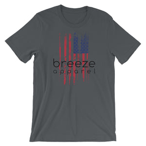 U.S. flag unisex brand shirt - black (12 colors)