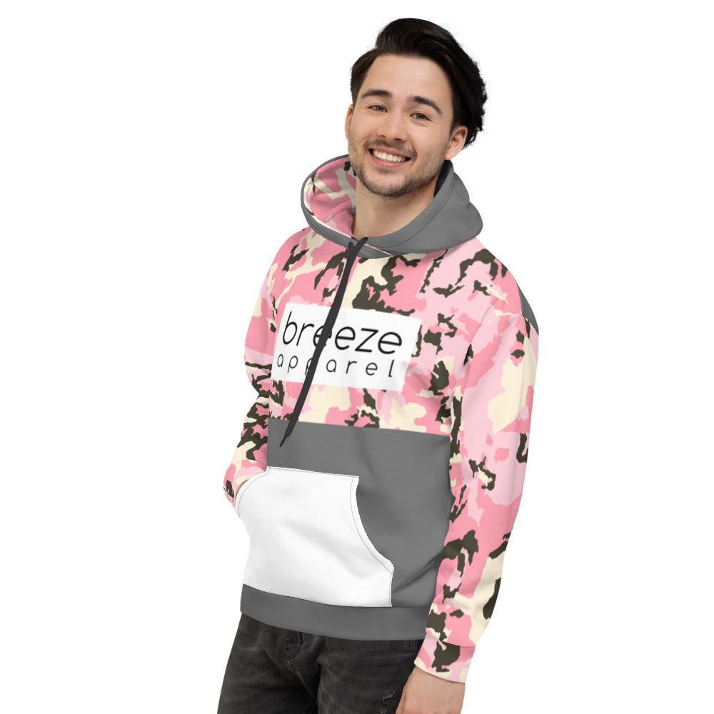 'Pink Camo' unisex hoodie