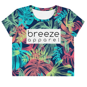 'Neotropical' all-over crop top