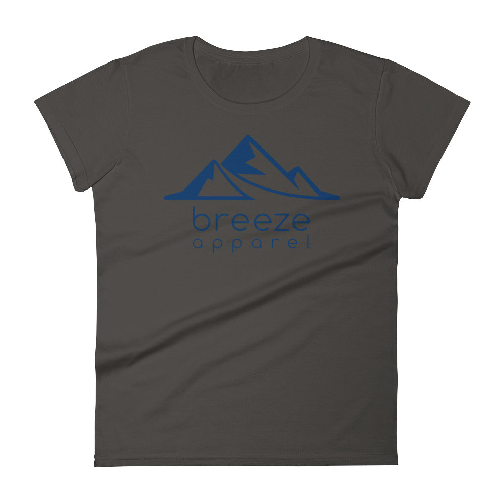 Blue logo women's short-sleeved t-shirt (14 colors)