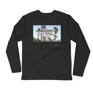 'Welcome to Vegas' unisex long-sleeved shirt (slim fit)