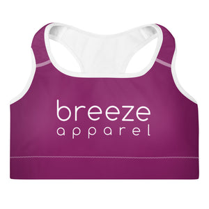 Violet padded sports bra