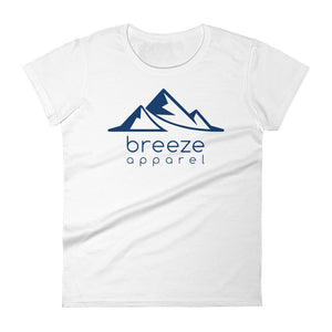 Blue logo women's short-sleeved t-shirt (14 colors)