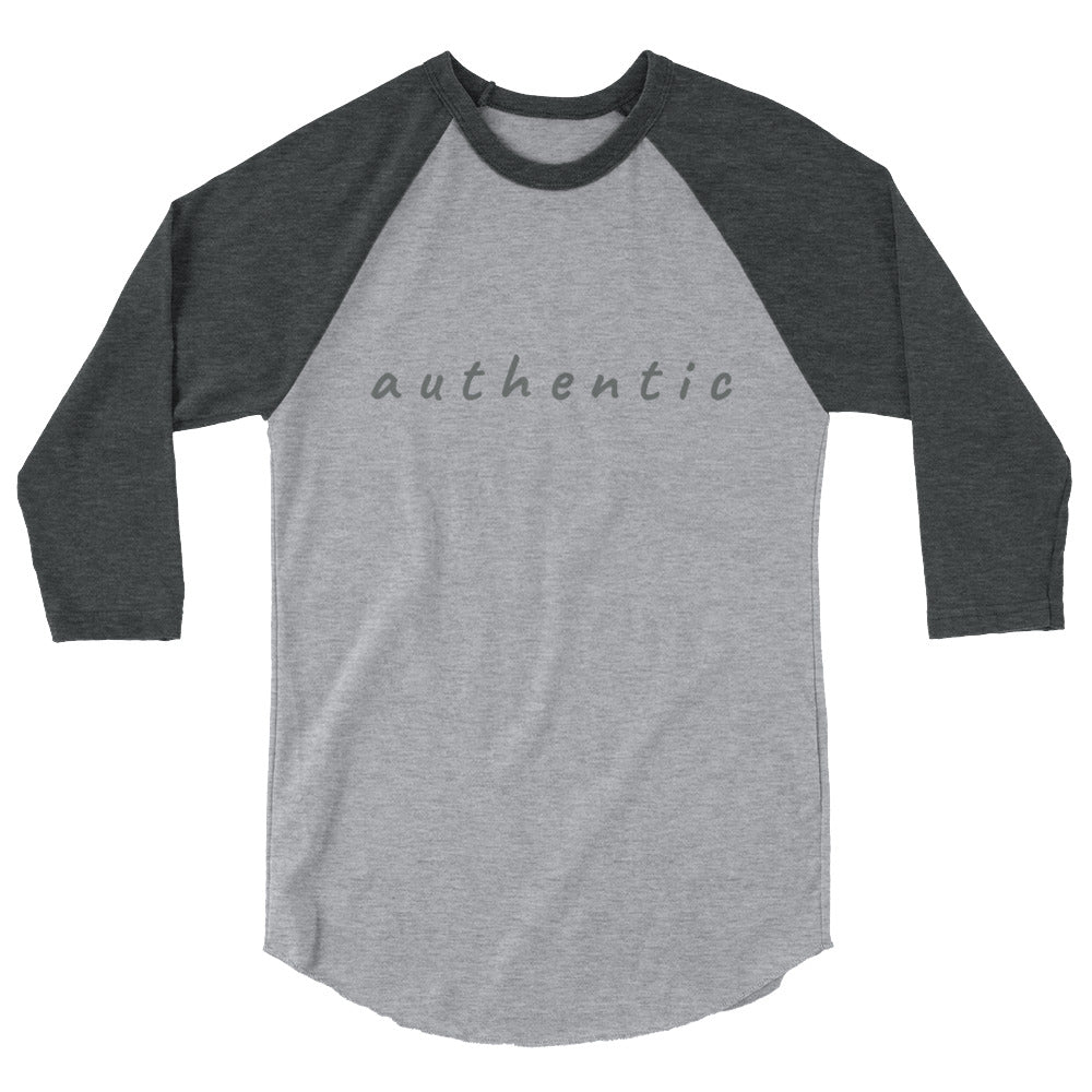 "authentic" unisex 3/4-sleeved shirt