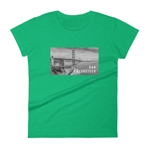 'San Francisco, California' women's short-sleeved t-shirt (15 colors)