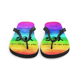 'What color?' sandals