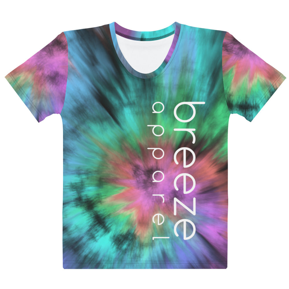 'We are creators' women's all-over tie-dye shirt