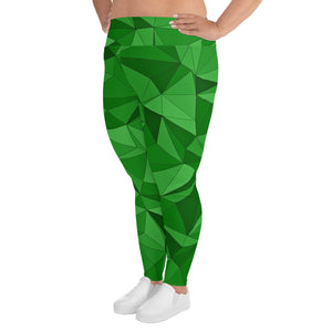 'VERDE' plus-size yoga leggings