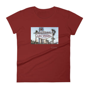'Welcome to Vegas' women's short-sleeved shirt (13 colors)