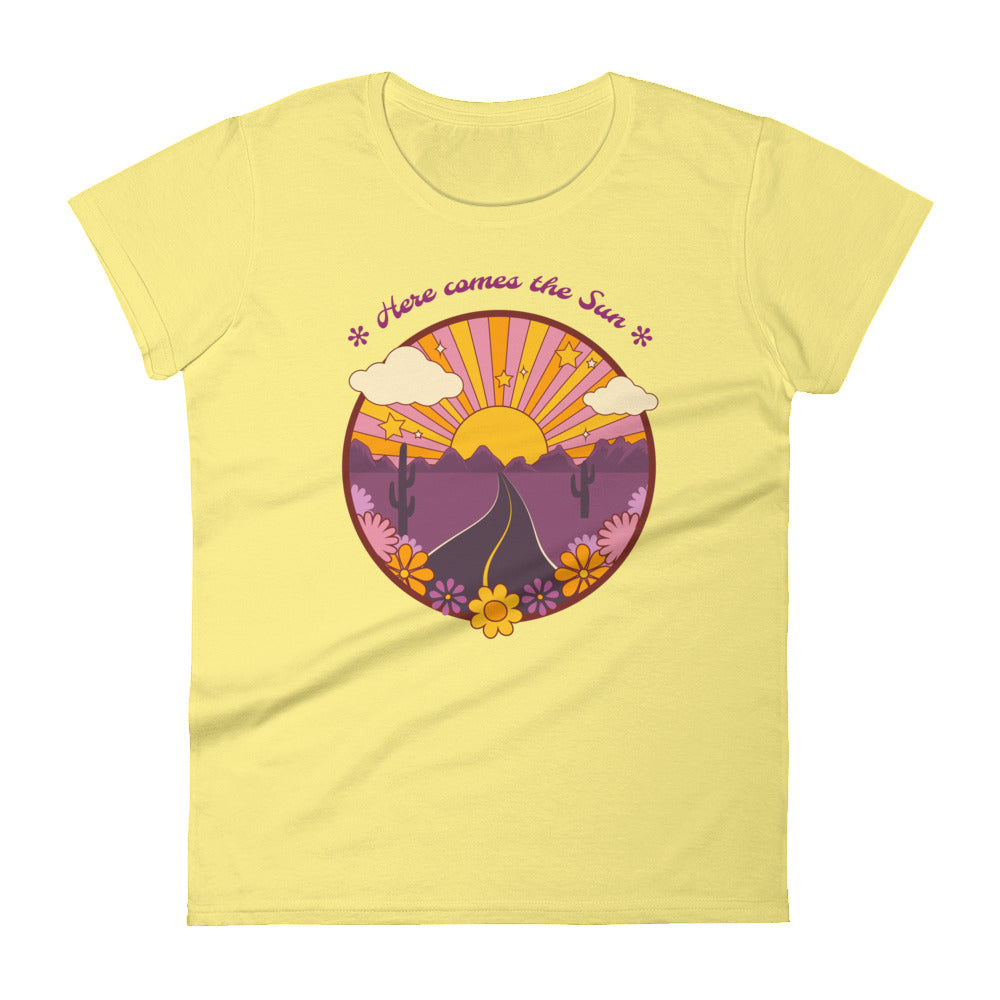 'Here comes the Sun' women's short-sleeved t-shirt