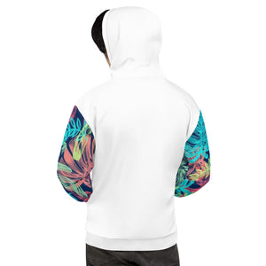 'Neotropical' unisex hoodie - white version
