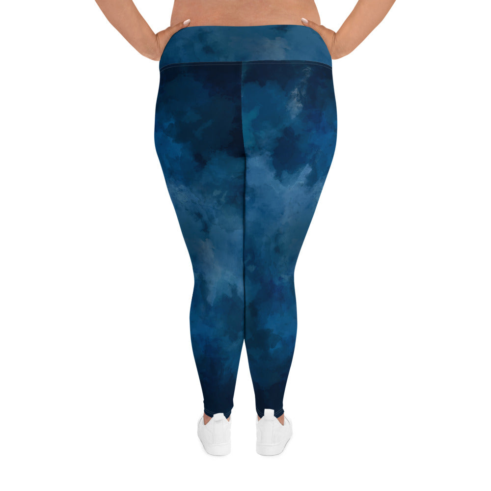 'Universum' plus-size yoga leggings
