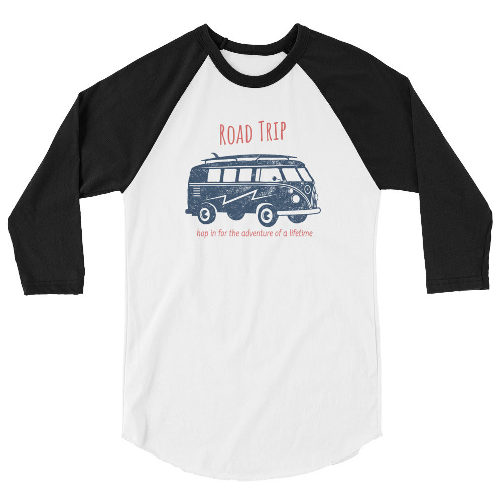 'Road Trip' unisex 3/4-sleeved shirt