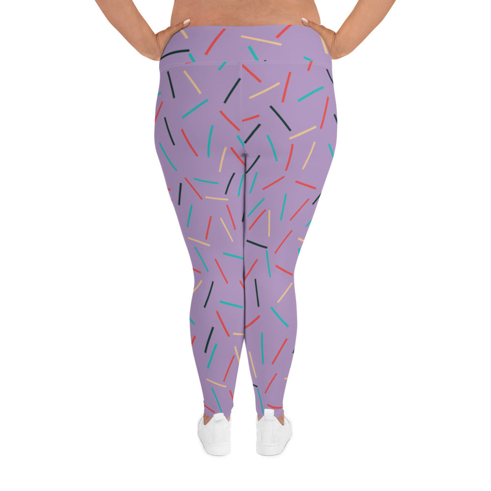 'Sprinkles' plus-size yoga leggings