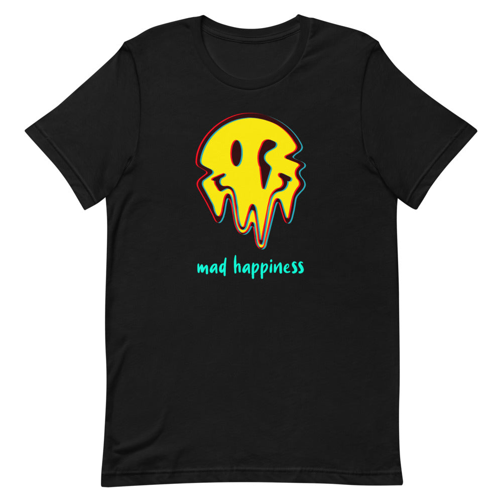 'Mad Happiness' unisex short-sleeved shirt