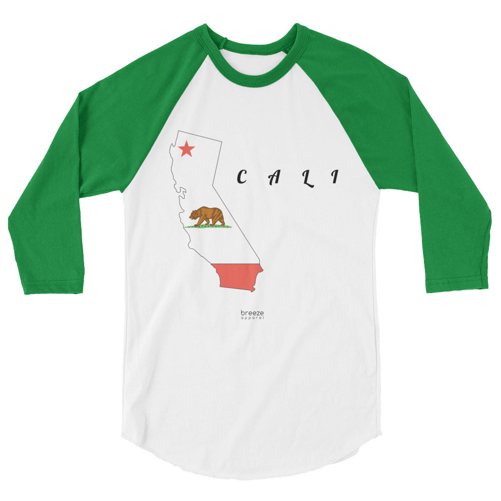 'Cali' unisex 3/4-sleeved shirt