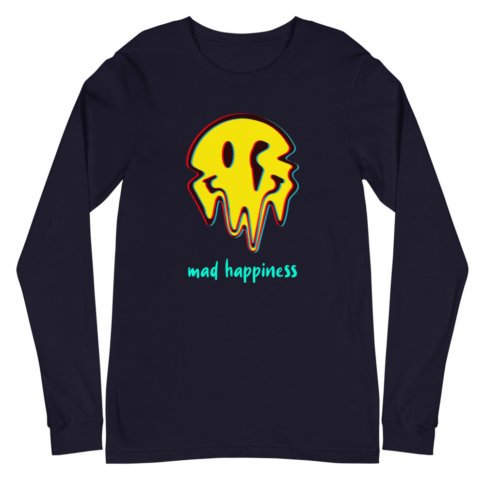 'Mad Happiness' unisex long-sleeved shirt