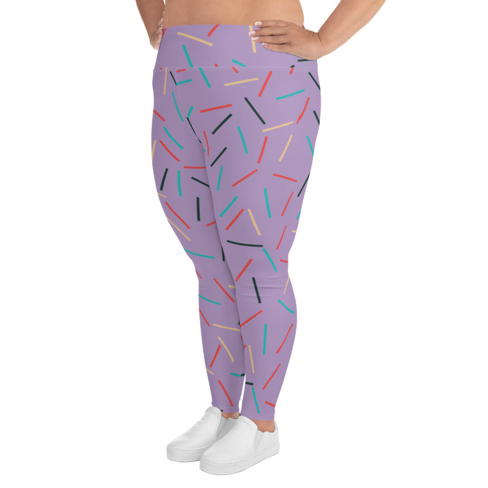 'Sprinkles' plus-size yoga leggings