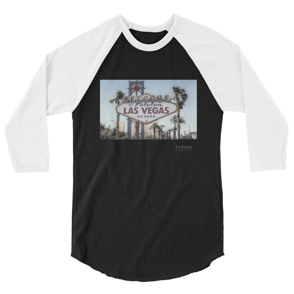 'Welcome to Vegas' unisex 3/4-sleeved shirt