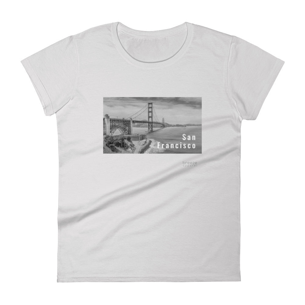 'San Francisco, California' women's short-sleeved t-shirt (15 colors)