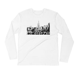 'NYC Skyline' unisex long-sleeved shirt (slim fit)