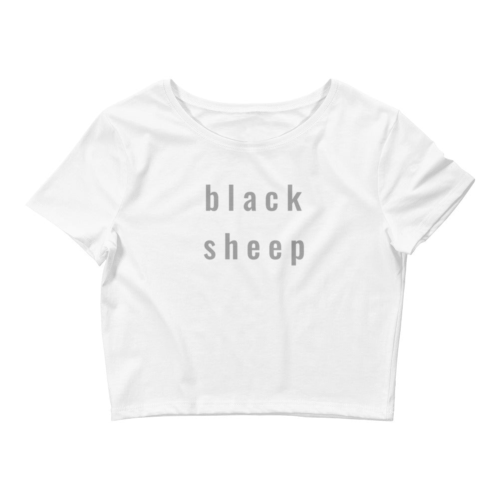 "black sheep" crop top