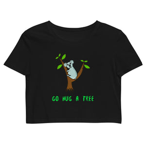 'Go Hug a Tree' eco crop top